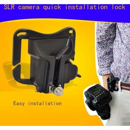 BIZOE SLR Camera Waist Hang Dismantling Board Strap Convenient Fast Belt Hand Buckle for canon nikon sony Pentax Fujifilm DSLR