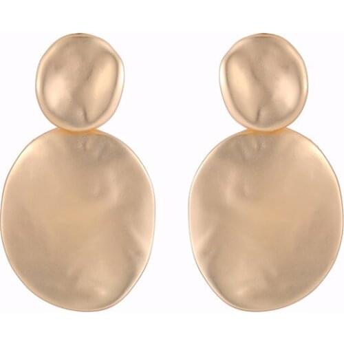 ELOHYI Women Two Geometry Statement Eearrings Simple Alloy Earring Jewelry Wholesale For Girls For Women Gift Free Shipping