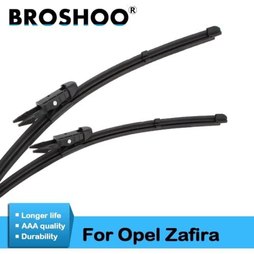 BROSHOO Car Windscreen Wipers Blade Natural Rubber For Opel Zafira Tourer C/Zafira A/Zafira B Model Year From 1998 To 2018