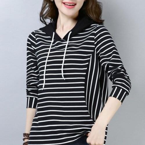 Women Spring Autumn Style Sweatshirts Hoodies Lady Casual Half Sleeve Gril Printed Hooded Pullover Sweatshirts Top RR0079