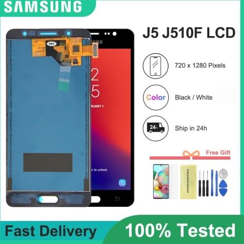 5.2" For J510 AAA Quality LCD+Touch Screen For Samsung Galaxy J5 2016 J510FN J510F J510G J510Y J510 LCD Display + free tools