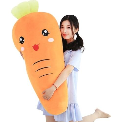 1pc 45-80cm Simulation Plush Toy Stuffed Carrot Stuffed With Down Cotton Super Soft Pillow Intimate Gift For Girl