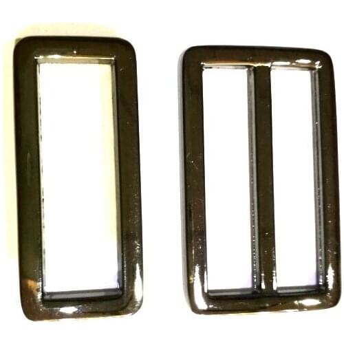 1"Gunmetal triglide slider & buckle for adjustable straps metal adjuster for bag straps