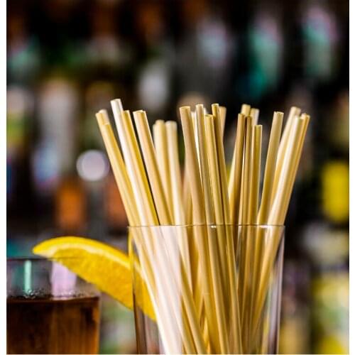 200pcs Wheat Straw Eco-Friendly Drinking Straws Biodegradable Disposable Party straws Drinking straw set