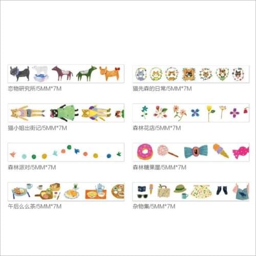 5 mm * 7 m Beauty Handbook Tape Photo Album Diary DIY Scrapbooking Sticker Label Masking Tape School Office Supply