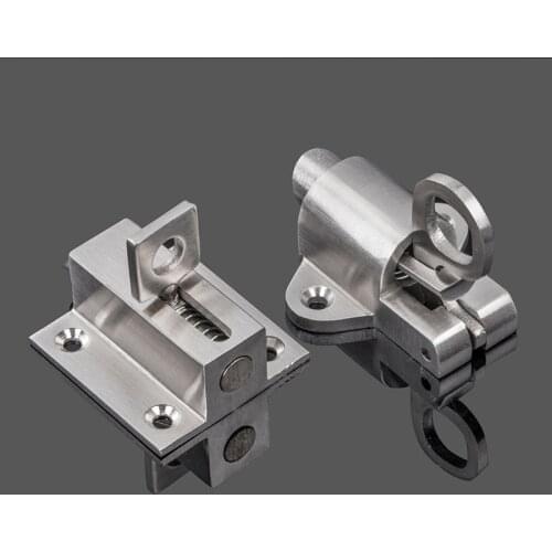 Self-closing Automatic Latch/Bolt Balcony Door Window Intermediate Spring Bolt Door Hardware Stainless Steel