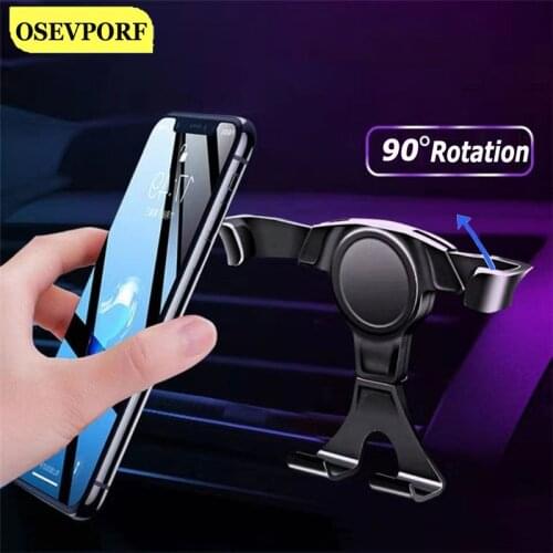 Car Phone Holder for Redmi4X Note 5 Air Vent Mount Bracket Phone Stander in Car Gravity Stand for iPhone 11 X XS MAX GPS Support