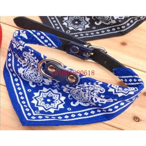 Free Shipping 5 Colors Adjustable Pet Dog Cat Bandana Scarf Collar Neckerchief 4 size for choice,500pcs/lot