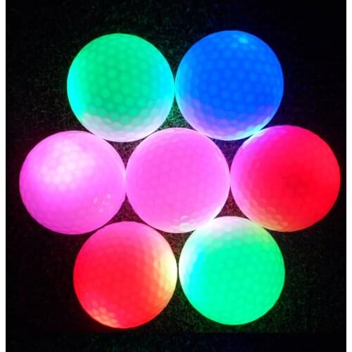 Colorful LED Light Up Golf Balls Night Golf Ball Official Size Weight Glow In Dark Perfect for Golf Long Distance Practice