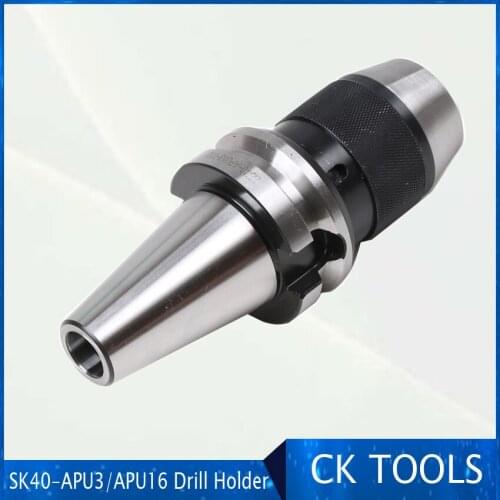 DIN69871 sk40 tool holder holder APU13 APU16 drill chuck APU drill Tool Holder small precision keyless drill chucks