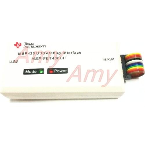 The USB MSP430 emulator TI MSP-FET430UIF downloads the debugger to support JTAG/BSL/SBW