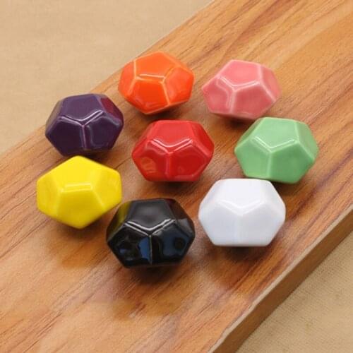 1PC Wardrobe Drawer Pulls Ceramics Door Handle With Screw Cabinet Knob Home Decoration