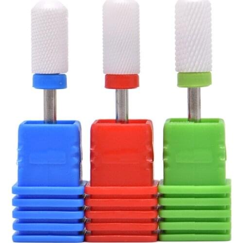 Ceramic Nozzle Nail Drill Bit Mill Cutter Electric Drill Manicure Machine Device Accessory Remove Acrylic Gel Polishing Drill