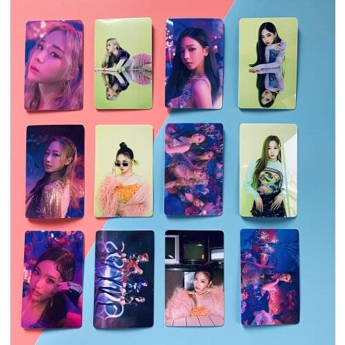KPOP Aespa Ningning Karina Giselle Winter Collective Crystal Card Sticker Bus Card Bank Card Sticker Fans Gifls Wholesale New