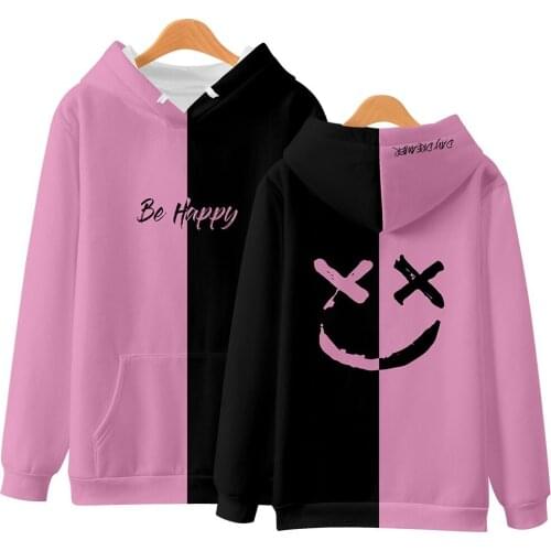 Hot Sale 3 to 14 Years kids Hoodies Be Happy Smile Face Printedamong us hoodies for teen Cartoon womens Cool Jacket sweatshirt
