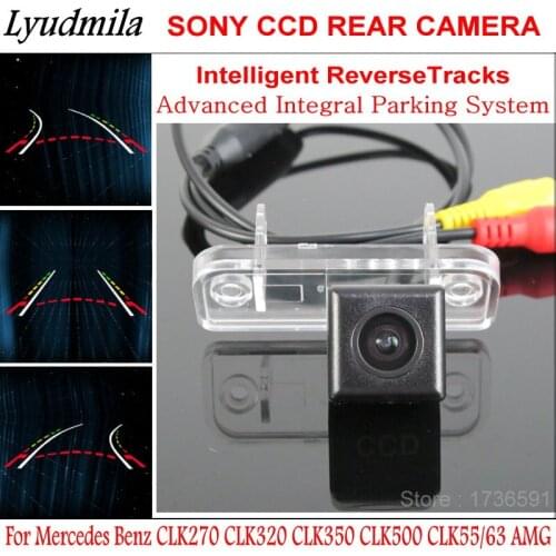 Lyudmila FOR Mercedes Benz CLK270 CLK320 CLK350 CLK500 CLK55/63 Car Backup Rear Camera with Intelligent Dynamic Parking Line