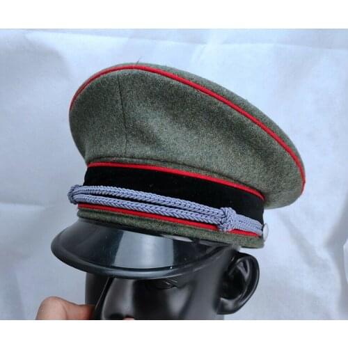 WWII German heer artillery Officer Visor Hat Cap FULL SIZES