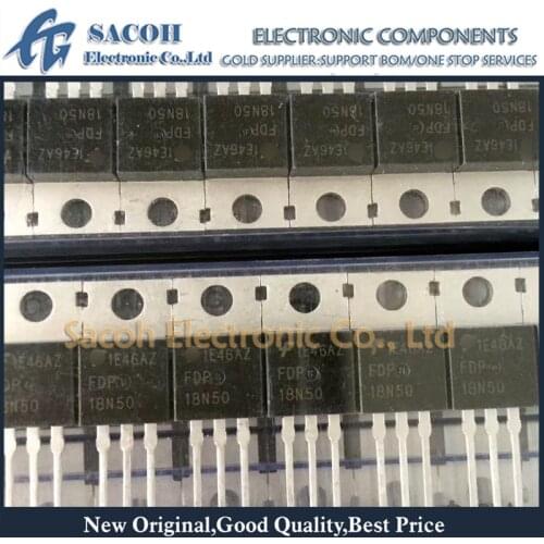 Free Shipping 10Pcs FDP18N50 FDP18N50V2 PV218N50 FDPF18N50 FQPF18N50C PFV218N50 FDP18N20F TO-220 18A 500V Power MOSFET