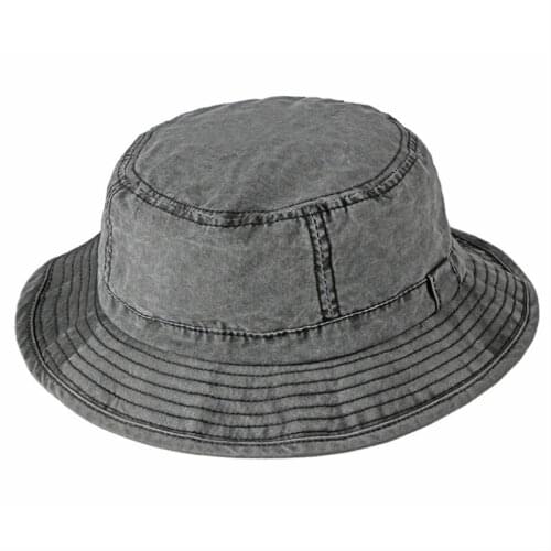 Solid Color Vintage FishermanS Hat Unisex Flat Top Fashion New Spring Autumn Basin Cap Fishing Hat