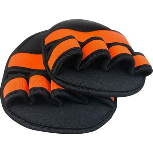 Durable Training Gloves Delicate Design 2pcs Training Gloves Non-slip Gym Fitness Palm Grip Pads Protector Free Size