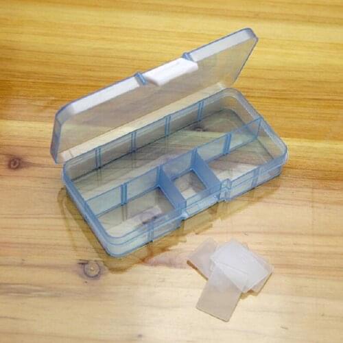 10 Slots Transparent Jewelry Storage Box Beads Portable Plastic Organizer Case Craft Containerc wh