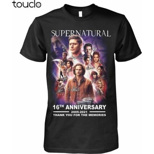Super-natural 16th Anniversary Signature Thanks For The Memories T-Shirt Gift