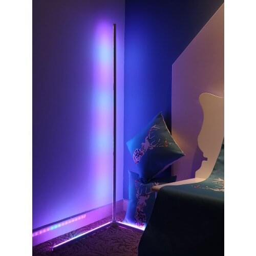 Nordic Led Floor Lamps Modern Simple App Control RGB Corner Stand Lamps For Living Room Bedroom Home Decor Standing Lights