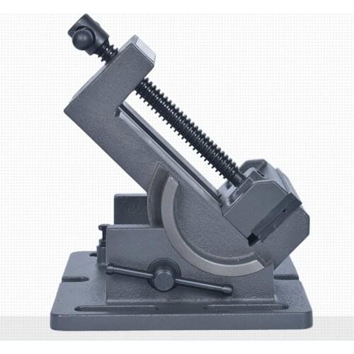 Vise Table 4 inch Cast Iron Industrial Strength Benchtop and Drill Press Tilting Angle Vise Adjustment 0 to 90 Degree