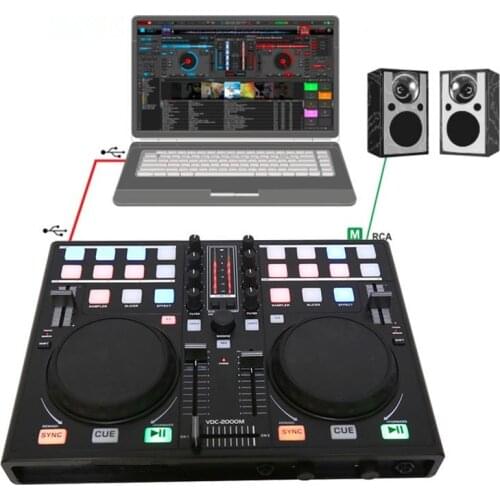 Smart Mobile phone DJ Dish Adjuster MIDI Controller Computer Multifunction Built-in Sound Card Playing Audio Adjustment Players