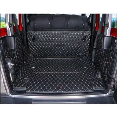 High quality! Full set car trunk mats for Jeep Wrangler JL 2 door 2021-2018 durable cargo liner boot carpets for Wrangler 2020