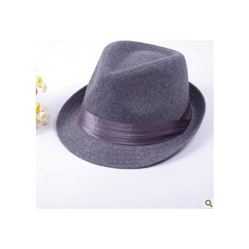 High Quality British Wool Jazz Hat with Ribbon For Women Men Retro Fedora Hats Autumn Winter Outdoor Sun Jazz Cap
