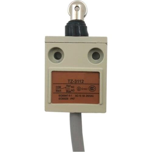 XTZ-3112 IP67 4Wire Roller Lever Plunger Limit Switch SPDT NO+NC Copper wire 3 Meter