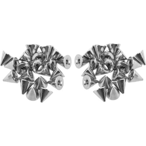 40 Pieces Stainless Steel Externally Threaded Replacement Balls Piercing Barbell Parts for Body Jewellery Making 16g