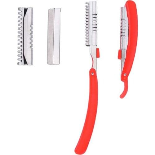 1 Pc Folding Eyebrow Trimmer with Cover Stainless Steel Blade Face Razor Portable Eye Brow Shaper Shaving Hair Makeup Tools