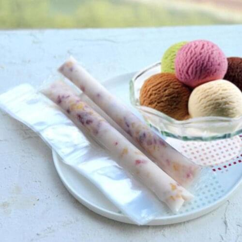 100 Packs Summer Homemade Lollipop Ice Bag With Sealing Disposable Ice Pop Mold DIY Bag