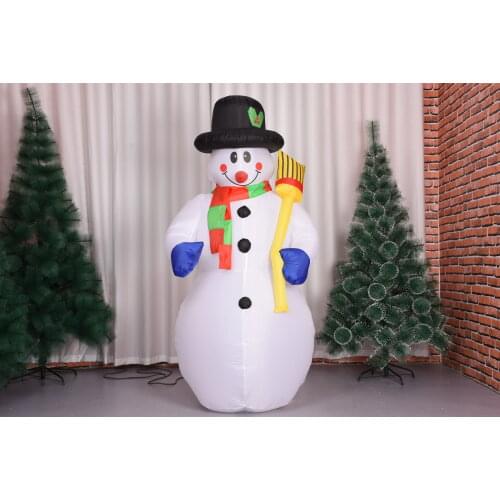 180cm Led Inflatable Toys Indoor Outdoor Christmas Party Decorations Glowing Snowman Inflatable Model Christmas Festival