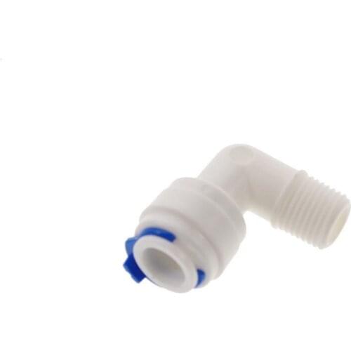 3 Pieces 1/4" OD Tube * 3/8" BSP Male Quick Connect Elbow Male BSP Pipe RO Water System Without trouble Of Nut