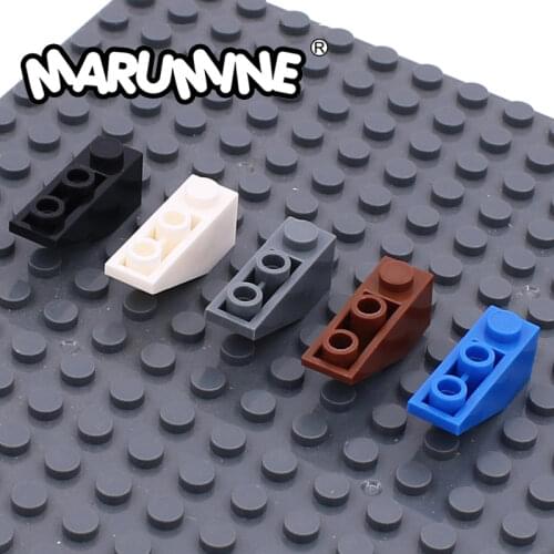 Marumine 100PCS Brick Slope Inverted 45 1x3 Building Blocks 4287 MOC Part Toy Creative Compatible All Brands Technic Bricks
