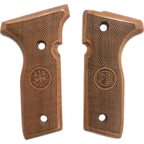 Beretta Stoeger Beretta With Logo Laser Cut Wooden Grip Mod1