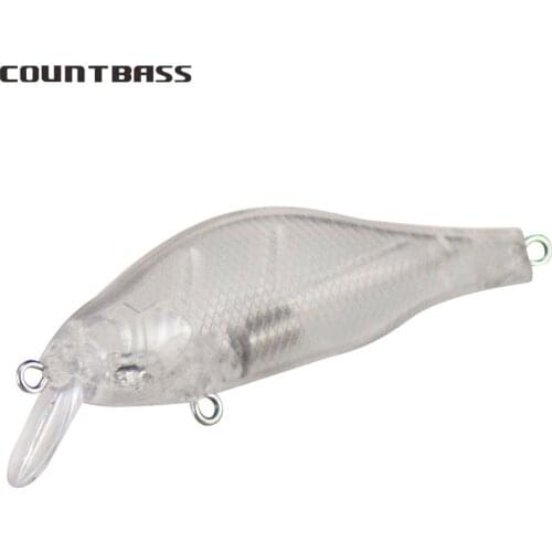 10pcs Countbass Magnet Assist Weight Blank Hard Bait Minnow 70mm, Unpainted Fishing Lures Freshwater Wobblers