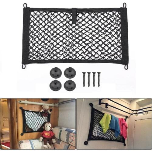 Large Car Ceiling Storage Net Pocket Car Roof Bag Interior Cargo Net Breathable Mesh Bag Auto Stowing Tidying Interior Accessory