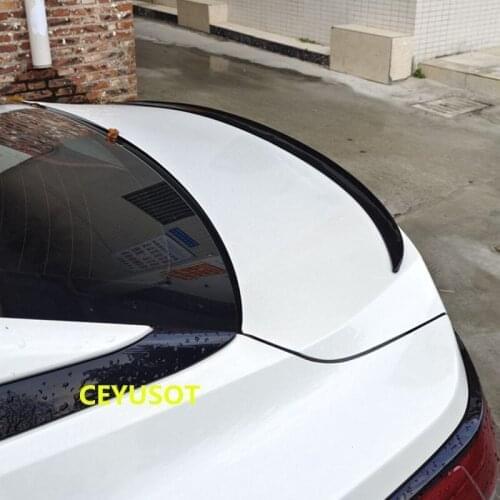 CEYUSOT For V Style Spoiler Accessories NEW Nissan Sentra SYLPHY Car Trunk PU Plastic Rear Lip Wing Tail Body Kit Refit 2019-UP