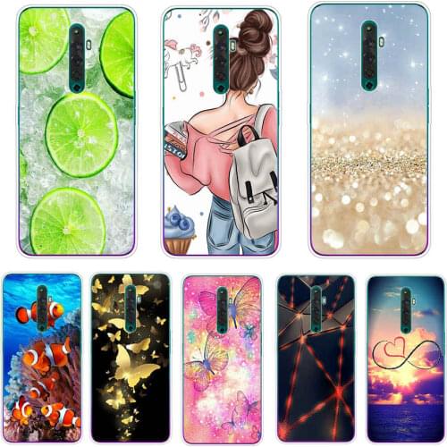 For OPPO Reno 2 Z Case 6.5" Soft Silicon TPU Back Cover Phone Case For OPPO Reno 2Z Reno2 Z Reno2Z Cover Bumper