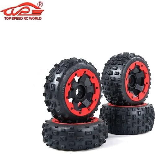 Rc Car Tyre Knobby Wheel Tire 4pcs /Set for 1/5 Scale HPI ROFUN BAHA KM ROVAN BAJA 5B SS TRUCK PARTS