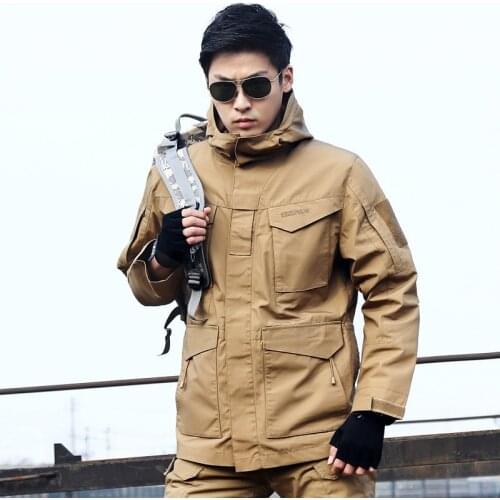 Men Tactics Military M65 Coat Spring Winter Windbreaker Warm Camouflage Working Overalls Outdoor Climbing Camping Hiking Jacket