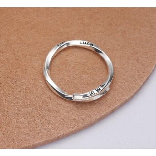 New Arrival Japanese Korean Fashion Personality Trend Design Lucky Geometric Irregular Ring Adjustable Female Girl Party Jewelry