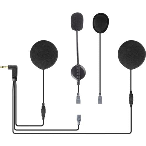 Offcial Helmet Headset with Foam Speaker Covers Microphone Sponges for EJEAS Quick 20/Quick 7