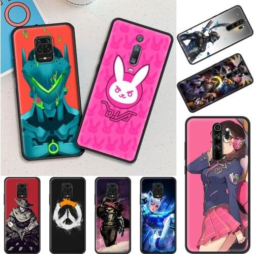 Hot Overwatch ow Game Cover For Xiaomi Redmi Note 9S 8 K30 K40 10 Pro 9 7 9C 8T 9A 7A 8A 6A 6 TPU Cell Phone Case Coque Capa