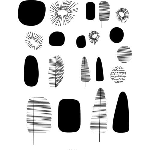 CLEAR STAMP German DIY Scrapbook Card album paper craft silicon rubber roller transparent stamps LK23