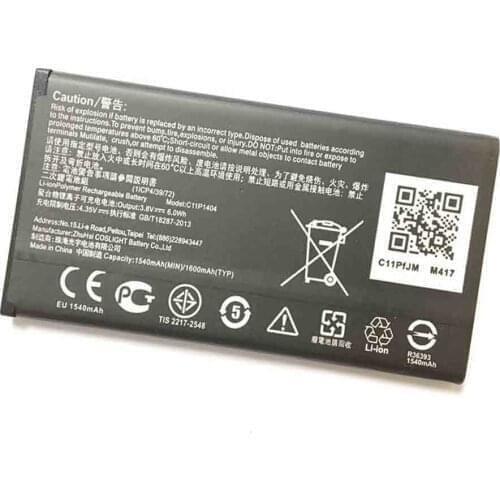 C11P1404 1600mAh Phone Replacement Battery For Asus ZenFone 4 ZenFone4 A400CG ZC451TG Z00SD Battery